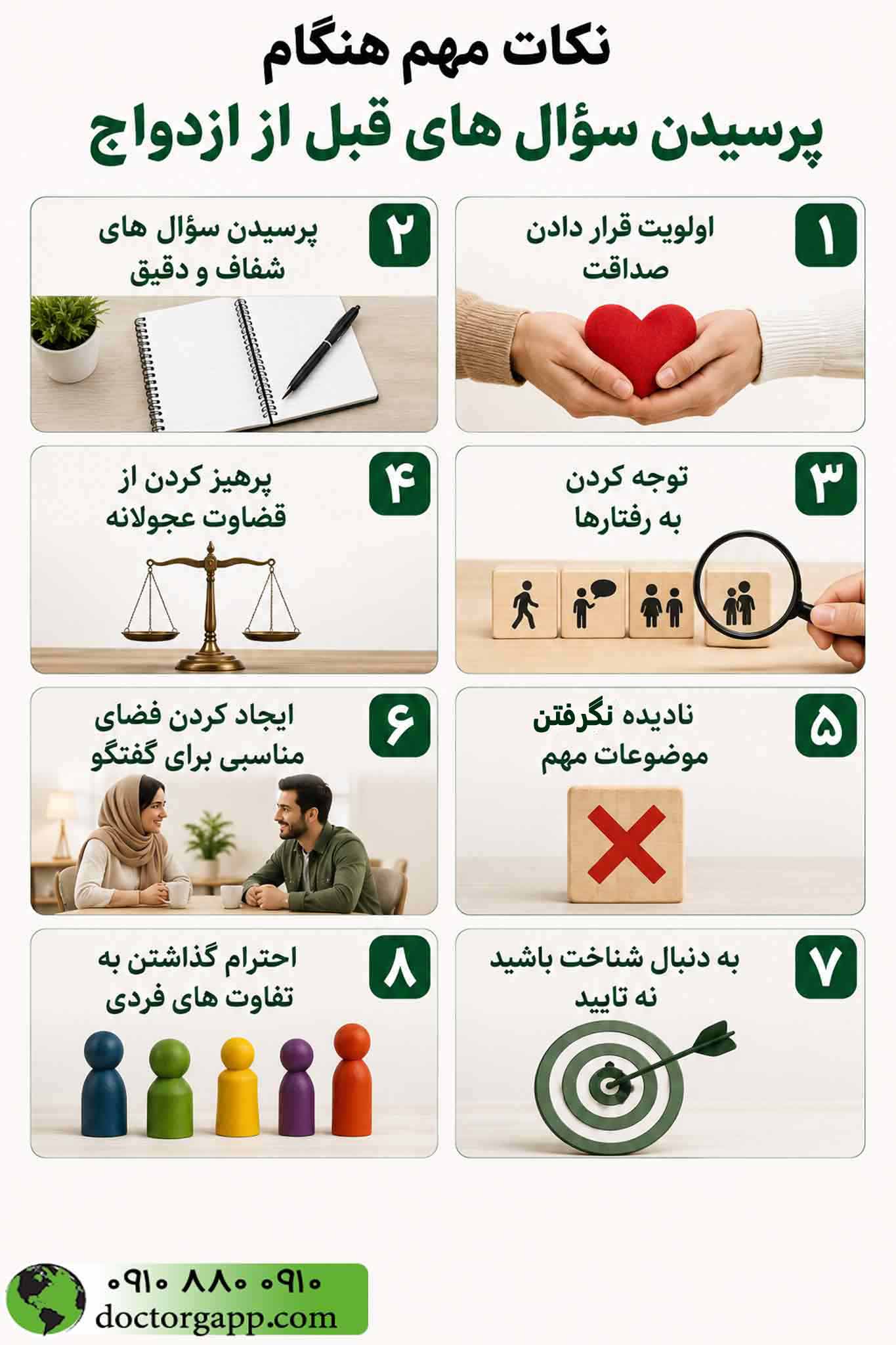 نکات مهم هنگام پرسیدن سؤال های قبل از ازدواج