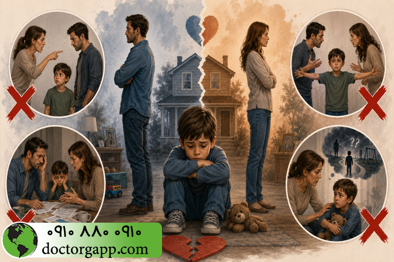 اشتباهات رایج در توضیح طلاق به کودک 